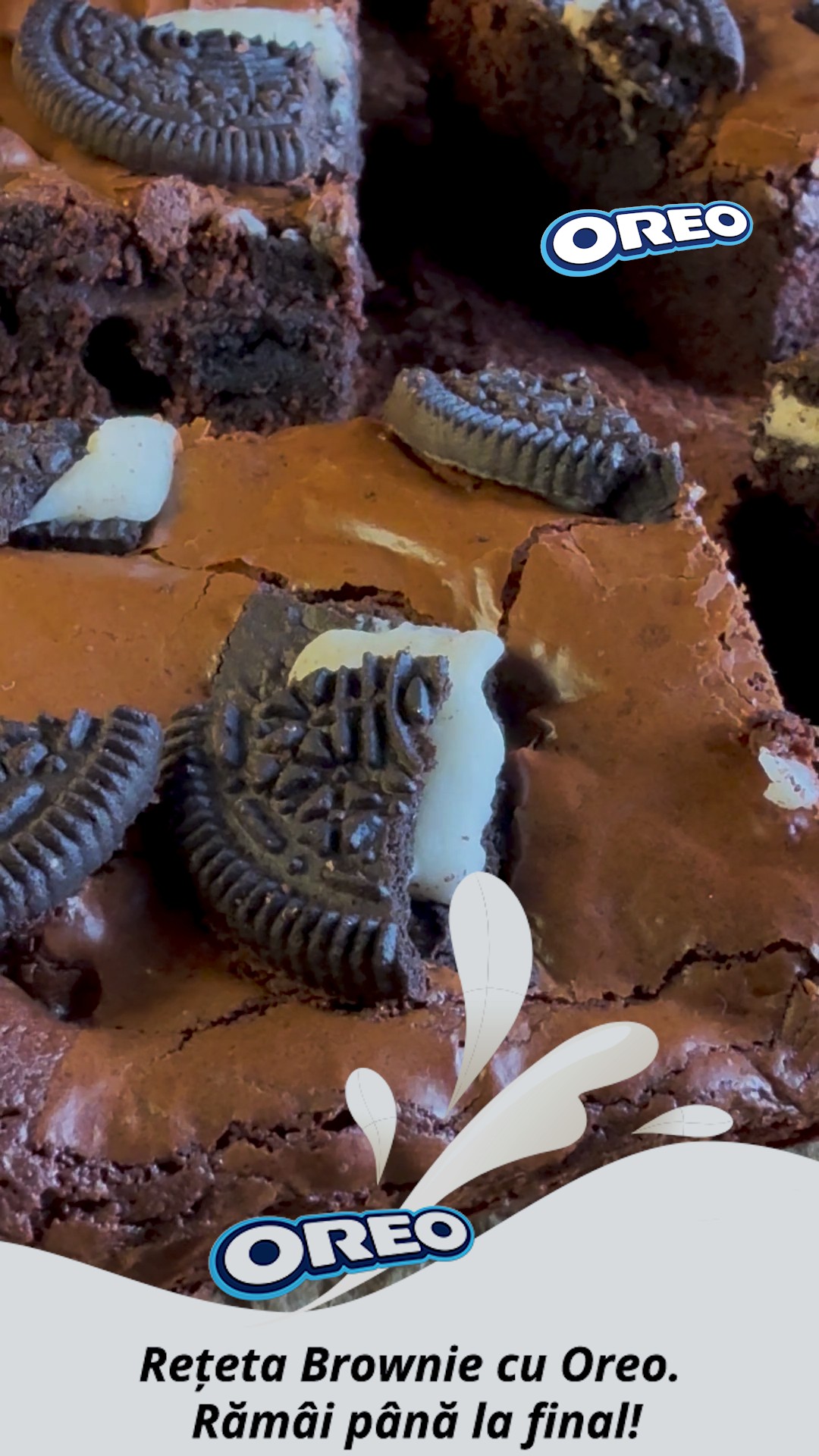 Brownie cu Oreo - Desertul ciocolatos și savuros