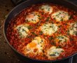 Shakshuka cu gorgonzola și salam chorizo - Rețeta savuroasă și rapidă-4